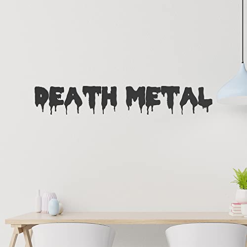 KIWISTAR Death Metal Hard Rock Wandtattoo in 6 Größen - Wandaufkleber Wall Sticker - Dekoration, Küche, Wohnzimmer, Schlafzimmer, Badezimmer von hauptsachebeklebt