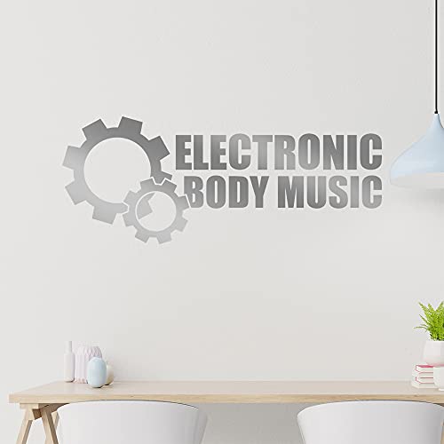 KIWISTAR Electronic Body Music - EBM Oldschool Retro Wandtattoo in 6 Größen - Wandaufkleber Wall Sticker - Dekoration, Küche, Wohnzimmer, Schlafzimmer, Badezimmer von hauptsachebeklebt