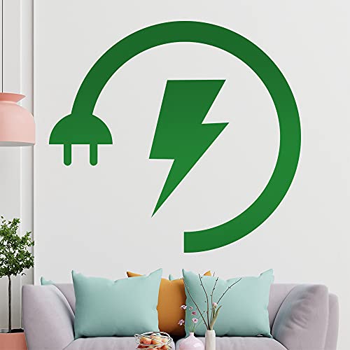 KIWISTAR Energie - Symbol Aufladen Akku Strom Wandtattoo in 6 Größen - Wandaufkleber Wall Sticker - Dekoration, Küche, Wohnzimmer, Schlafzimmer, Badezimmer von hauptsachebeklebt