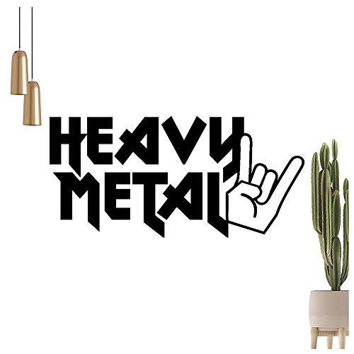 KIWISTAR Heavy Metal Hand Hörner - Hardrock Rock Zeichen Wandtattoo in 6 Größen - Wandaufkleber Wall Sticker - Dekoration, Küche, Wohnzimmer, Schlafzimmer, Badezimmer von hauptsachebeklebt