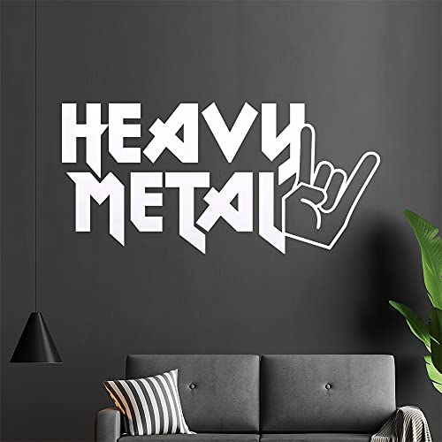 KIWISTAR Heavy Metal Hand Hörner - Hardrock Rock Zeichen Wandtattoo in 6 Größen - Wandaufkleber Wall Sticker - Dekoration, Küche, Wohnzimmer, Schlafzimmer, Badezimmer von hauptsachebeklebt