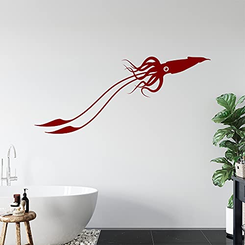 KIWISTAR Kalmar Tintenfische Kopffüßer Tentakel Wandtattoo in 6 Größen - Wandaufkleber Wall Sticker - Dekoration, Küche, Wohnzimmer, Schlafzimmer, Badezimmer von hauptsachebeklebt