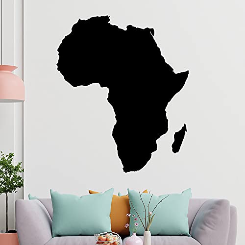 KIWISTAR Land Afrika Silhouette Umriss Kontinent Wandtattoo in 6 Größen - Wandaufkleber Wall Sticker - Dekoration, Küche, Wohnzimmer, Schlafzimmer, Badezimmer von hauptsachebeklebt