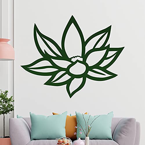 KIWISTAR Lotusblüte Wandtattoo in 6 Größen - Wandaufkleber Wall Sticker - Dekoration, Küche, Wohnzimmer, Schlafzimmer, Badezimmer von hauptsachebeklebt