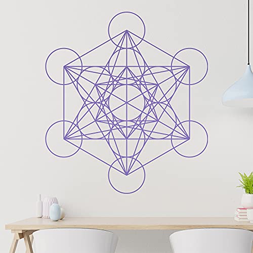 KIWISTAR Metatrons Würfel Linien Wandtattoo in 6 Größen - Wandaufkleber Wall Sticker - Dekoration, Küche, Wohnzimmer, Schlafzimmer, Badezimmer von hauptsachebeklebt