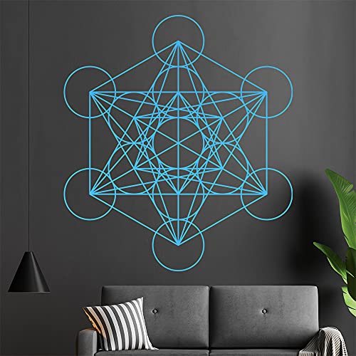 KIWISTAR Metatrons Würfel Linien Wandtattoo in 6 Größen - Wandaufkleber Wall Sticker - Dekoration, Küche, Wohnzimmer, Schlafzimmer, Badezimmer von hauptsachebeklebt