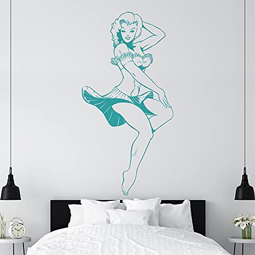 KIWISTAR Pin-Up Girls Retro Glamorous Model Wall Wandtattoo in 6 Größen - Wandaufkleber Wall Sticker - Dekoration, Küche, Wohnzimmer, Schlafzimmer, Badezimmer von hauptsachebeklebt