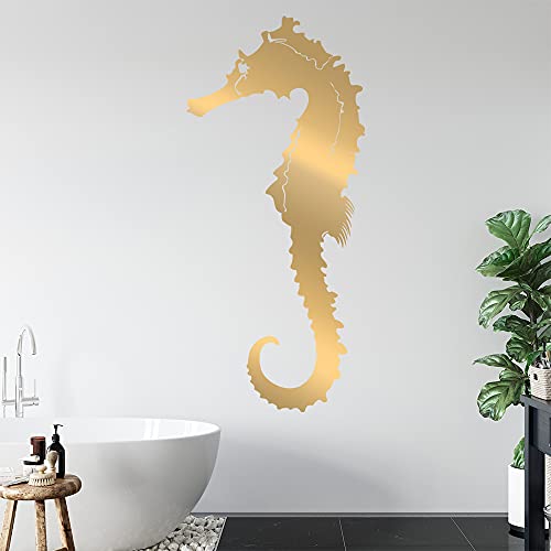 KIWISTAR Seepferdchen Wandtattoo in 6 Größen - Wandaufkleber Wall Sticker - Dekoration, Küche, Wohnzimmer, Schlafzimmer, Badezimmer von hauptsachebeklebt