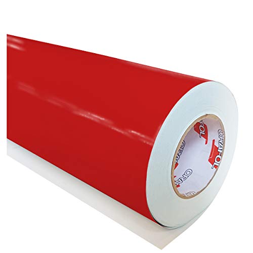 Klebefolie 621 - Farbnummer Set 031 - Rot 5m x 63 - Möbelfolie - Plotterfolie - Selbstklebend (Klebefolien Set inkl. weichem Filzkantenrakel) von hauptsachebeklebt