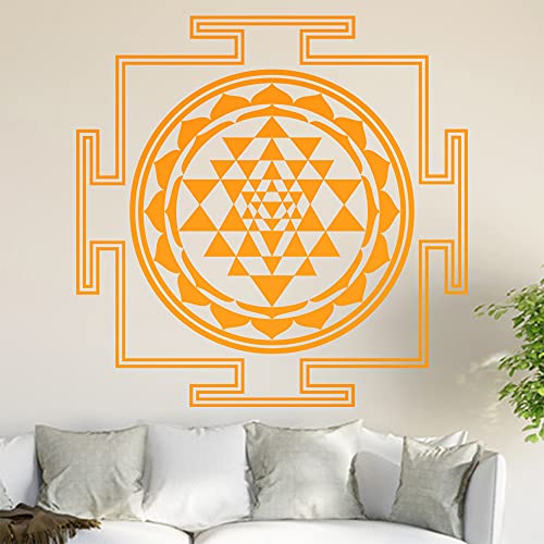 Sri Yantra Wandtattoo in 6 Größen - Wandaufkleber Wall Sticker - Dekoration, Küche, Wohnzimmer, Schlafzimmer, Badezimmer von hauptsachebeklebt