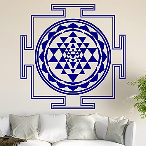 Sri Yantra Wandtattoo in 6 Größen - Wandaufkleber Wall Sticker - Dekoration, Küche, Wohnzimmer, Schlafzimmer, Badezimmer von hauptsachebeklebt