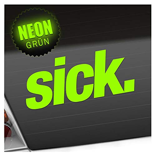 hauptsachebeklebt Kiwistar - Autoaufkleber - Sick - Leider geil - krank - Crazy Heckscheibe - Aufkleber Auto Kfz Fahrrad, LKW, Truck Mofa hauptsachebeklebt Kiwistar - Autoaufkleber - Sick - Leider geil - krank - Crazy Heckscheibe - Aufkleber Auto Kfz Fahrrad, LKW, Truck Mofa von hauptsachebeklebt