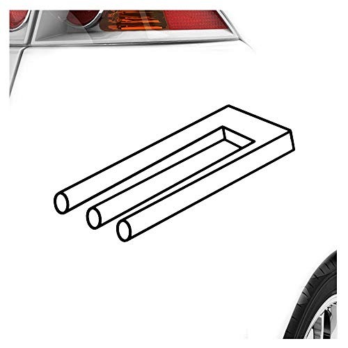hauptsachebeklebt Kiwistar - Autoaufkleber - Teufelskralle - Optische Täuschung Heckscheibe - Aufkleber Auto Kfz Fahrrad, LKW, Truck Mofa von hauptsachebeklebt