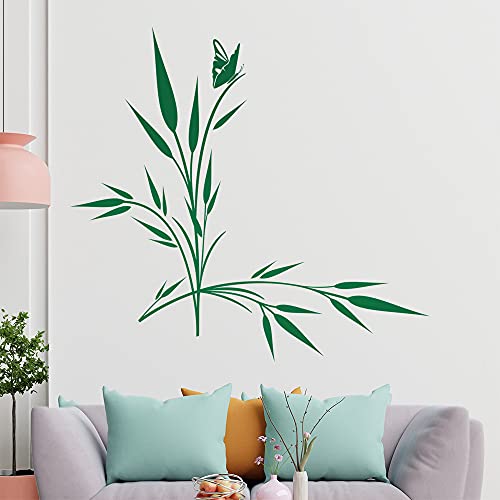 kleiner Falter auf Gras Wandtattoo in 6 Größen - Wandaufkleber Wall Sticker - Dekoration, Küche, Wohnzimmer, Schlafzimmer, Badezimmer von hauptsachebeklebt