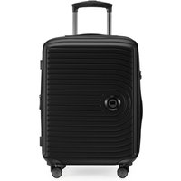 Hauptstadtkoffer Hartschalen-Trolley "Mitte, schwarz, 55 cm", 4 Rollen von hauptstadtkoffer