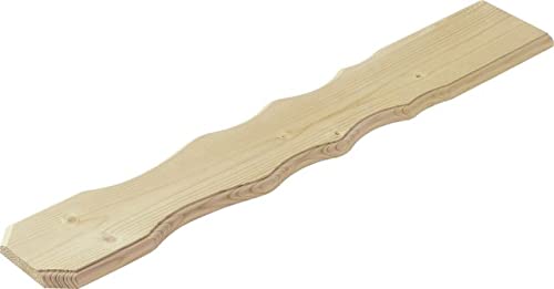Holzformbrett aus nordischer Fichte, 5 Stück (4010/1 ca. 840x120x18 mm / 4010/2 ca. 840x140x18 mm) von haus-garten-versand.de