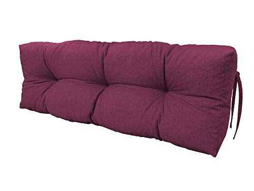 chilly pilley Palettenauflage Schaumflocken palettenkissen Palettenpolster Palettenmöbel Palettensofa Rückenlehne Sitzkissen Seitenkissen Set (Rückenkissen 120 x 50 Violett) von chilly pilley