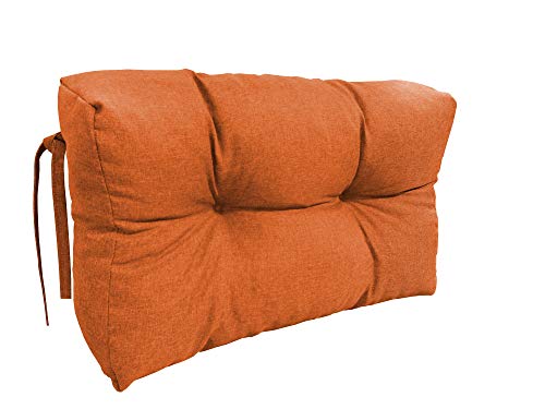 chilly pilley Palettenauflage Schaumflocken palettenkissen Palettenpolster Palettenmöbel Palettensofa Rückenlehne Sitzkissen Seitenkissen Set (Seitenkissen 65 x 50 Orange) von chilly pilley