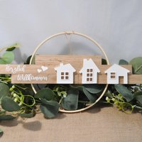 Herzlich Willkommen Schild, Deko, Türschild, Häuser Herzlich Willkommen Schild, Deko, Türschild, Häuser von hausgemachtShop