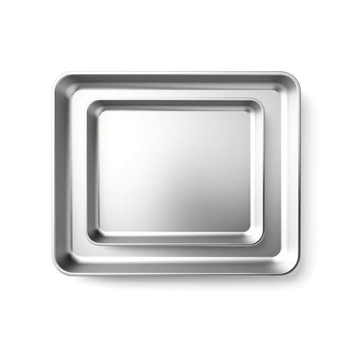 hausleben 2-teiliges Edelstahl Backformen, Auflaufformen | Back- und Auflaufformen Set - Perfekt für Aufläufe, Kuchen und mehr hausleben 2-teiliges Edelstahl Backformen, Auflaufformen | Back- und Auflaufformen Set - Perfekt für Aufläufe, Kuchen und mehr von hausleben