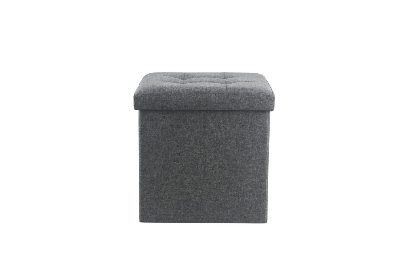 hausleben Sitzwürfel mit Stauraum - 38 x 38 x 38 cm (1 St), Faltbare Aufbewahrungsbox von hausleben
