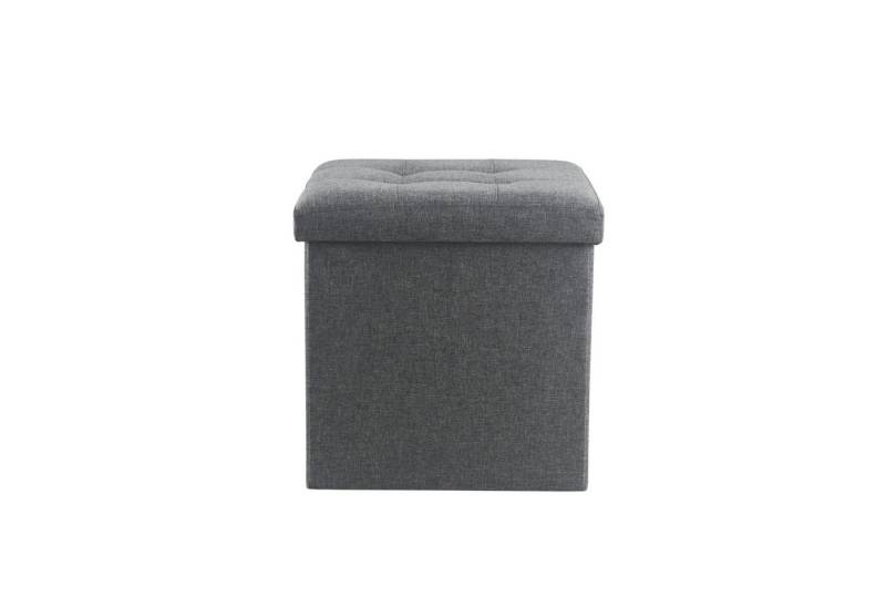 hausleben Sitzwürfel mit Stauraum - 38 x 38 x 38 cm (1 St), Faltbare Aufbewahrungsbox von hausleben