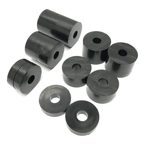Abstandshalter aus Nylon, 6 mm (M6), 4 x 15 mm, 4 x 10 mm, 4 x 5 mm, Schwarz, 12 Stück von hawkeng