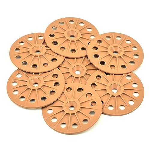 Hawkeng 60 mm verstärkte 30 % Glasfaser Washers zur Fixierung von festen Isolationsplatten, braun, 100 Stück Hawkeng 60 mm verstärkte 30 % Glasfaser Washers zur Fixierung von festen Isolationsplatten, braun, 100 Stück von hawkeng