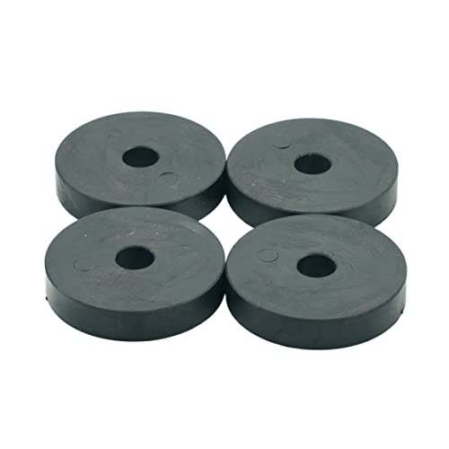 Hawkeng Abstandshalter aus dickem Gummi, M10 (10 mm), Loch – 50 mm O/D x 10 mm Höhe (4 Stück) von hawkeng