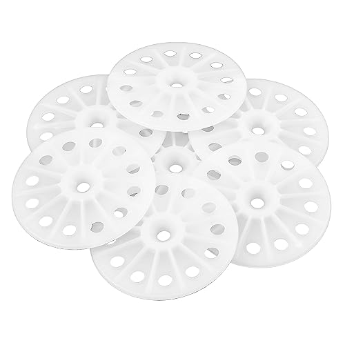 Polypropylen-Unterlegscheiben für weiche Dämmplatten aus EPS, XPS, Steinwolle und Fiberglas, 60 mm, 400 Stück von hawkeng