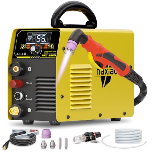 Haxiaoer HXC550D Plasmaschneider, 240 V, 55 A, Non-Touch-Pilot-Plasmaschneider, Maschine mit großem LED-Display, 18 mm maximaler Schnitt, zum Schneiden von leitfähigen Metallen Haxiaoer HXC550D Plasmaschneider, 240 V, 55 A, Non-Touch-Pilot-Plasmaschneider, Maschine mit großem LED-Display, 18 mm maximaler Schnitt, zum Schneiden von leitfähigen Metallen von haxiaoer