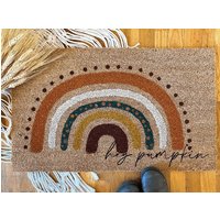 Herbst Regenbogen Fußmatte | Vibes Veranda Individuelle Süßer Herbst Regenbogen Fußmatte | Vibes Veranda Individuelle Süßer von hayilybeedesigns