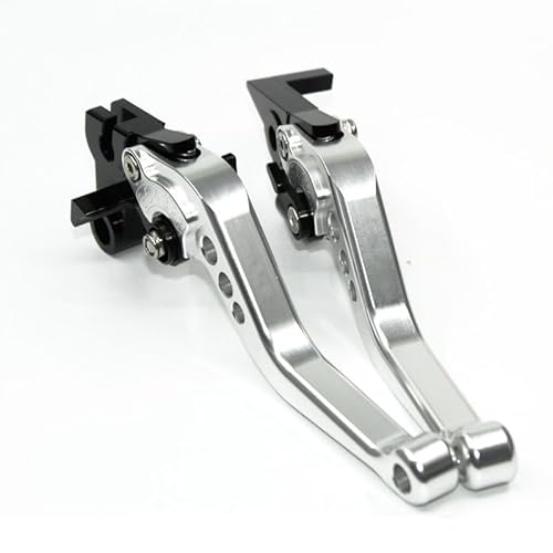 hcksw Motorradzubehör, Bremshebel für CB1000R NeoSportCafe 2018–2020 CB 1000R, CNC-Aluminium, verstellbar, kurze Kupplungshebel (Silber) von hcksw