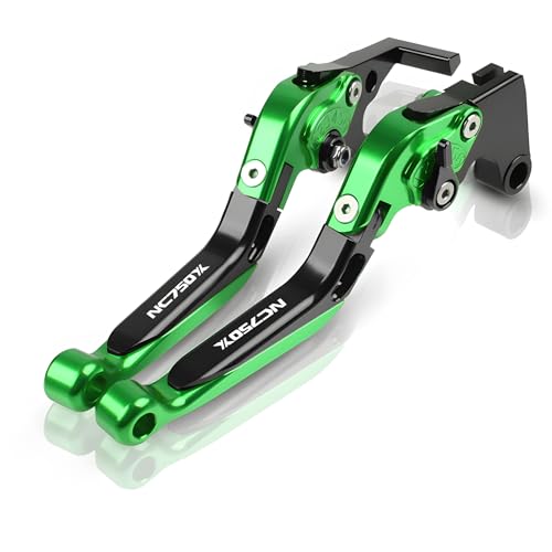 hcksw Motorradzubehör, Bremshebel für NC750 S/X 2012–2015 NC 750 CNC-Aluminium, verstellbar, zusammenklappbar, Schwarz und Grün hcksw Motorradzubehör, Bremshebel für NC750 S/X 2012–2015 NC 750 CNC-Aluminium, verstellbar, zusammenklappbar, Schwarz und Grün von hcksw