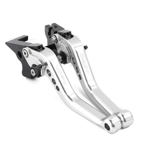 hcksw Motorradzubehör, Bremshebel für VFR1200/F 2010–2014, VFR 1200 F, CNC-Aluminium, verstellbar, kurze Kupplungshebel (Silber) von hcksw