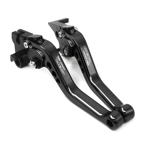 hcksw Motorradzubehör Bremshebel für CBR1000RR 2017–2020 CBR 1000RR CNC-Aluminium, verstellbar, kurze Kupplungshebel (schwarz) von hcksw