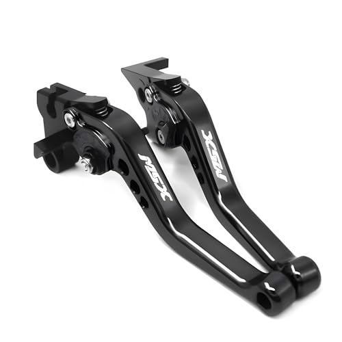 hcksw Motorradzubehör Bremshebel für MSX125 2014–2020 MSX 125 GROM CNC Aluminium verstellbare kurze Kupplungshebel (schwarz) von hcksw