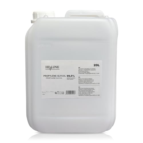 hd-line 20L Propylenglykol E1520, Perfekt für DIY, Pharmaqualität 99,7% Reinheit, Lebensmittelqualität, Raw Material PG, Rein, Vegan, Ph. Eur/USP, 20000 ml von hd-line