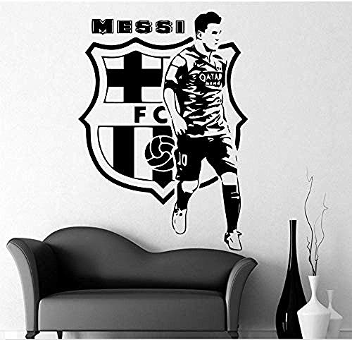 Europäischen Stil Messi Football Player Wandaufkleber Wohnzimmer Kinderzimmer Dekoration Zubehör Wandbilder Größe:56 * 84cm von hddnz
