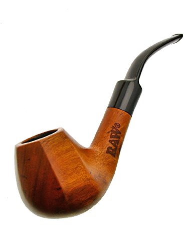 Head&Nature RAW Tabak-Pfeife aus öko-zertifiziertem Holz mit Tabakdose und Pfeifenreiniger - Länge 14 cm Smoke Shop von head and nature
