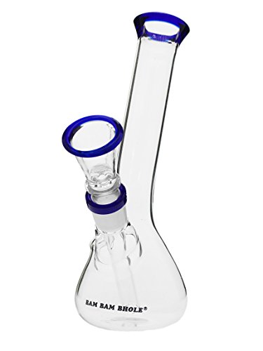 Kleine Glasbong Mini Blue Smoke - 16cm, 14,5 mm - Head&Nature Bong-Kollektion von head and nature