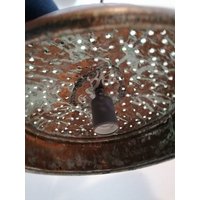 Lampe Uraltes Sieb Bronze Xl Upcycling von heartmadebysteph