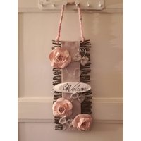 Schöner Türschmuck Willkommen von heartmadebysteph