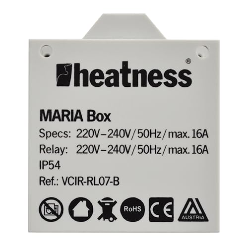 heatness Funkempfänger Box Maria RL07-B – funkgesteuerter Empfänger für Infrarotheizung, Funkschalter über Funkthermostat steuerbar, nur für heatness Heizungen heatness Funkempfänger Box Maria RL07-B – funkgesteuerter Empfänger für Infrarotheizung, Funkschalter über Funkthermostat steuerbar, nur für heatness Heizungen von heatness