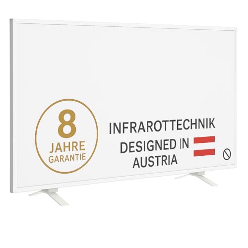 heatness Infrarotheizung Schreibtisch Simpel Mini – Standgerät energiesparend, 100 Watt, mobiler Heizkörper ideal für Büro und Wohnung, 30 x 60 x 2,5 cm von heatness