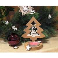 Einzel Teelichthalter von hebraHolzGeschenke