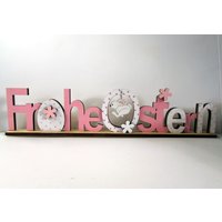 Frohe Osten Schriftzug Osterdeko Hase Holz Frohe Osten Schriftzug Osterdeko Hase Holz von hebraHolzGeschenke