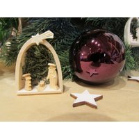 Holz Baumbehang/Weihnachtsschmuck Walnuss Krippe Heilige Familie Weihnachtsdeko Handarbeit Holz Baumbehang/Weihnachtsschmuck Walnuss Krippe Heilige Familie Weihnachtsdeko Handarbeit von hebraHolzGeschenke