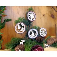 Baumbehang Rindenholz Design/Christbaumschmuck Weihnachtsschmuck Weihnachts - Adventdeko Versch. Motive Auswählbar von hebraHolzGeschenke