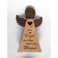 standengel Holz Und Metall von hebraHolzGeschenke